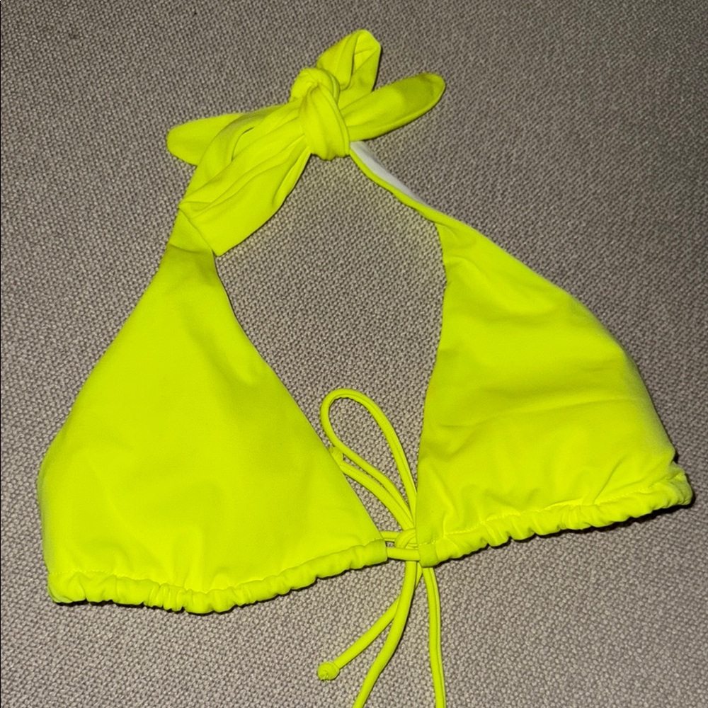 Victoria's Secret Neon Yellow Bikini Top